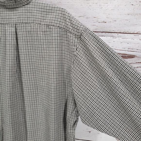 Ralph Lauren Men's Black Gray 100%Cotton Blaire Long Sleeve Shirt Size Large - Picture 14 of 14